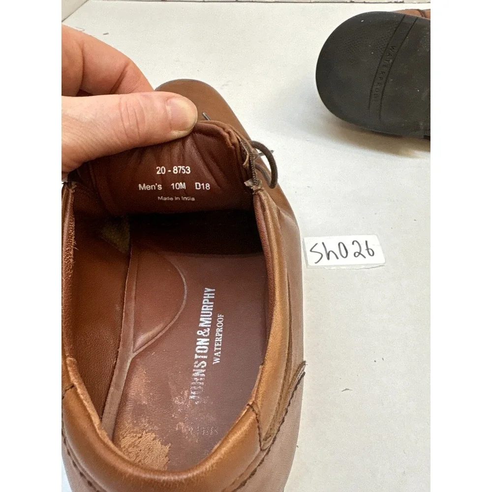 Johnston & Murphy dress shoes Men's size 10M waterproof brown‎